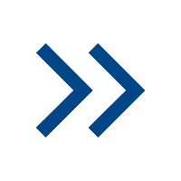 double arrow pointing right in blue